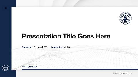 Butler University Thesis Proposal/Graduation Defense PPT Template
