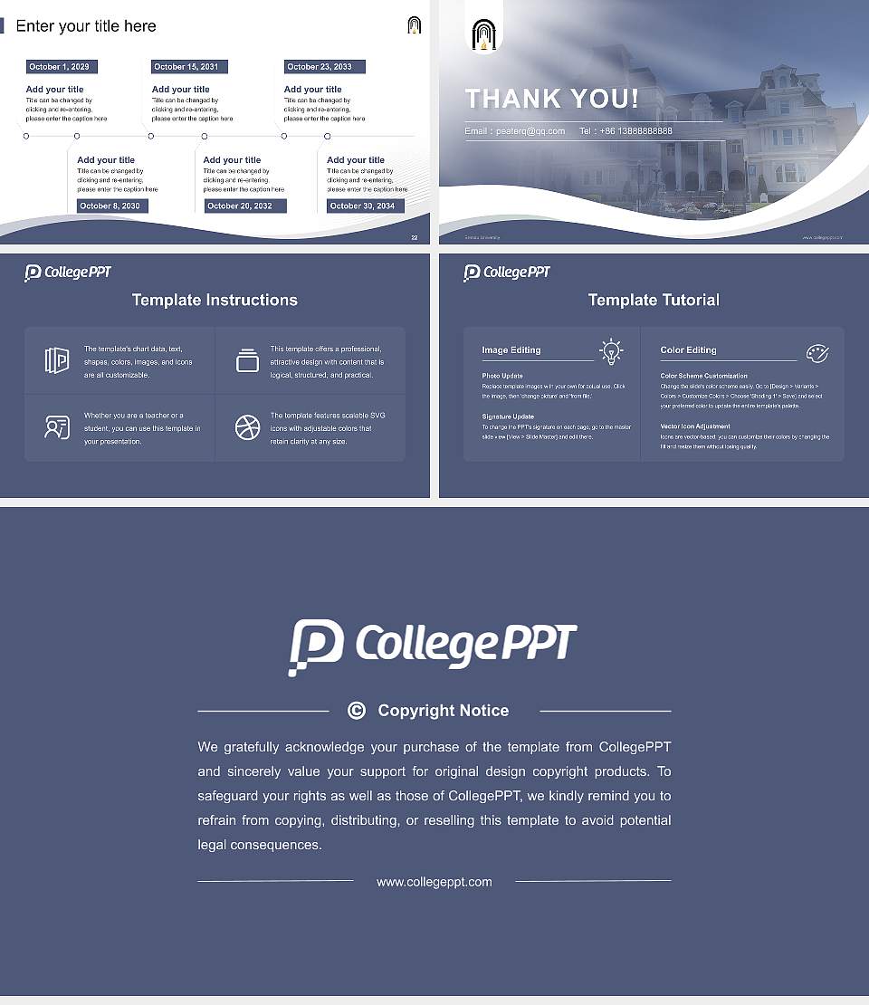Brenau University Lecture Sharing and Networking Event PPT Template16:9 ratio PPT effect preview image4