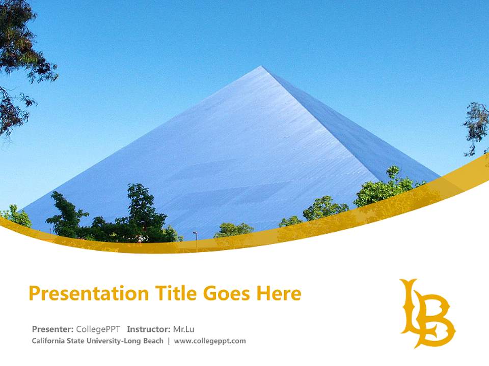 California State University-Long Beach Course/Courseware Creation PPT Template4:3 ratio PPT effect preview image5