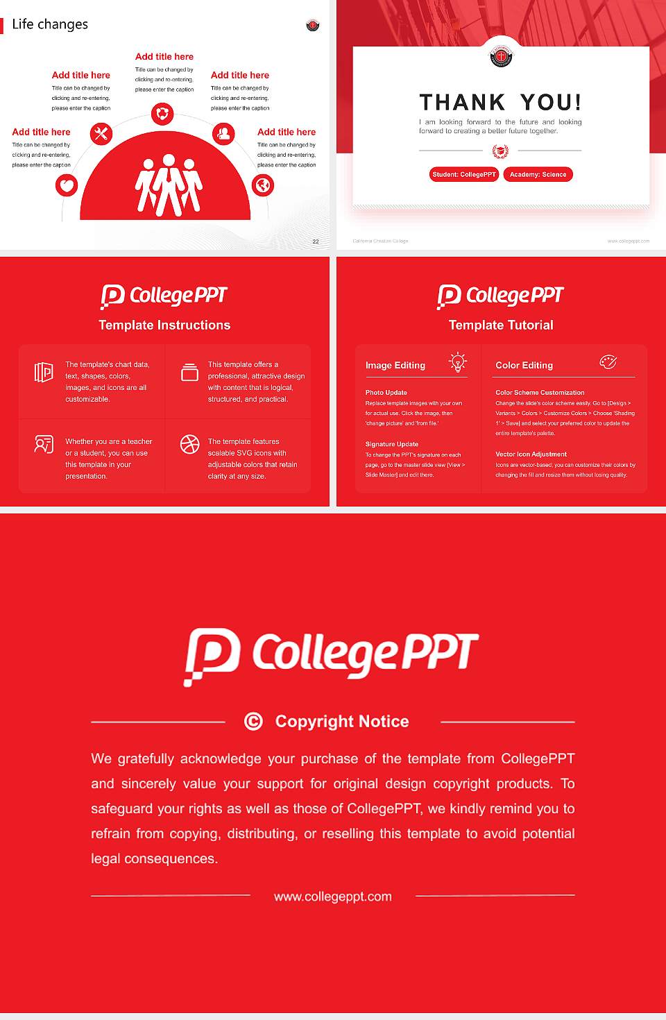 California Christian College National Scholarship Defense PPT Template4:3 ratio PPT effect preview image4