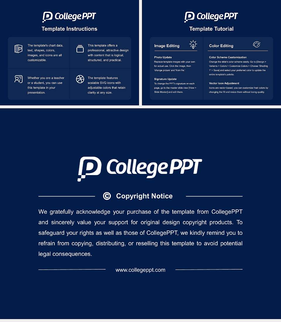 Brewton-Parker College Course/Courseware Creation PPT Template4:3 ratio PPT effect preview image5