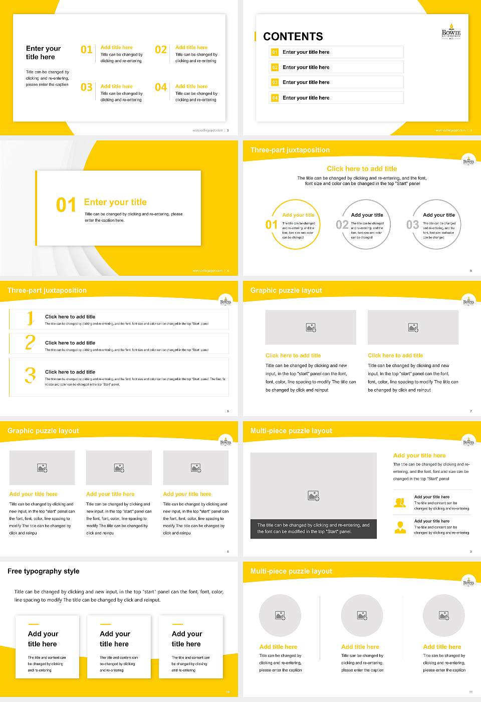 Bowie State University Academic Presentation/Research Findings Report PPT Template16:9 ratio PPT effect preview image2