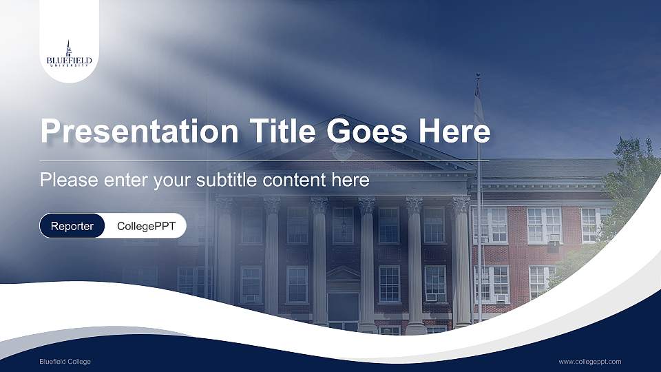 Bluefield College Lecture Sharing and Networking Event PPT Template16:9 ratio PPT effect preview image