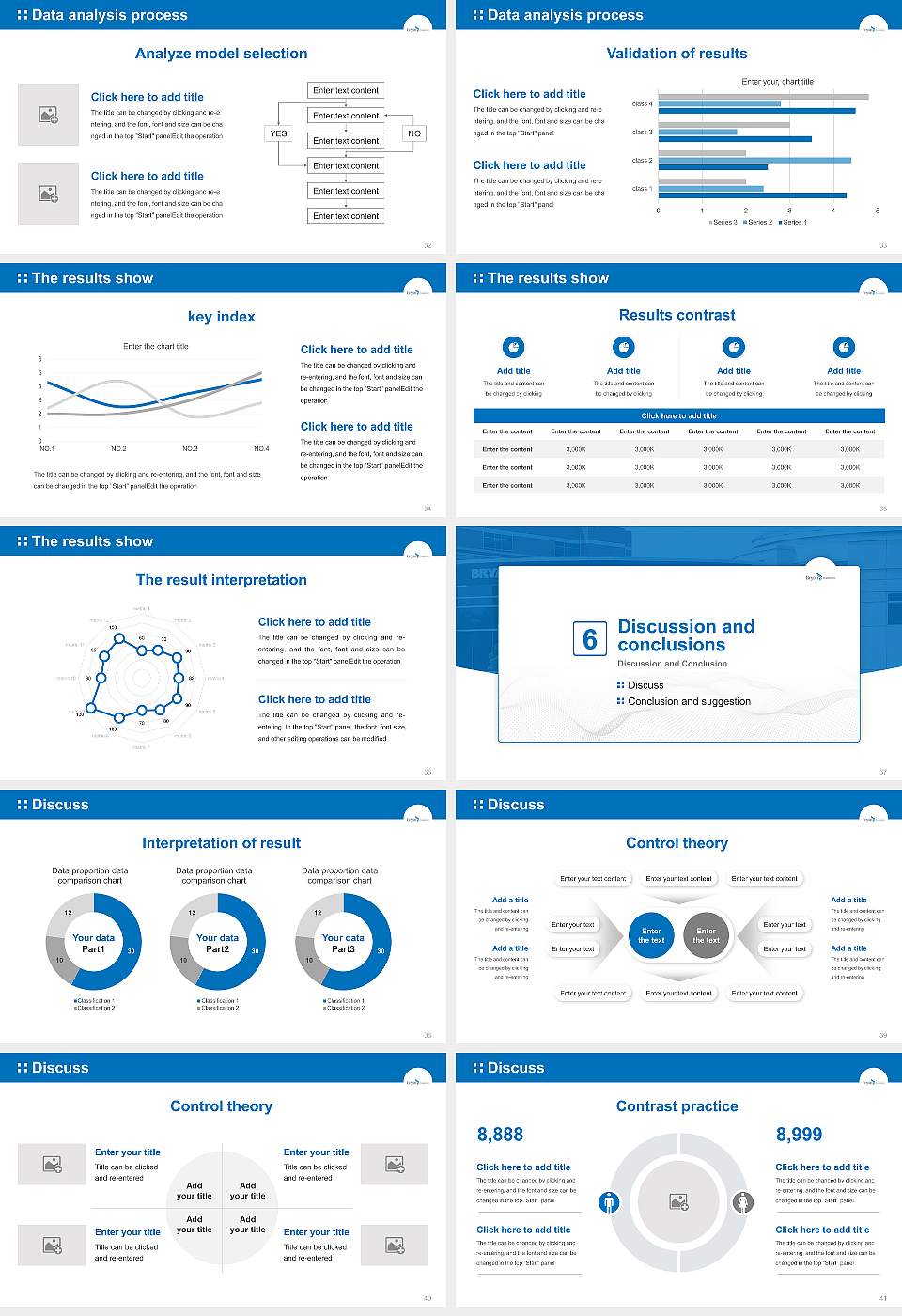 Bryan College of Health Sciences Graduation Thesis Defense PPT Template16:9 ratio PPT effect preview image5