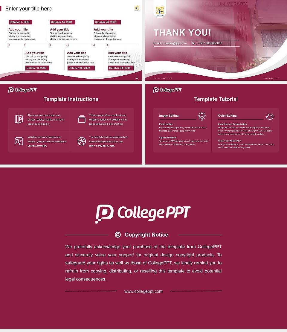 Caribbean University-Ponce Lecture Sharing and Networking Event PPT Template16:9 ratio PPT effect preview image4