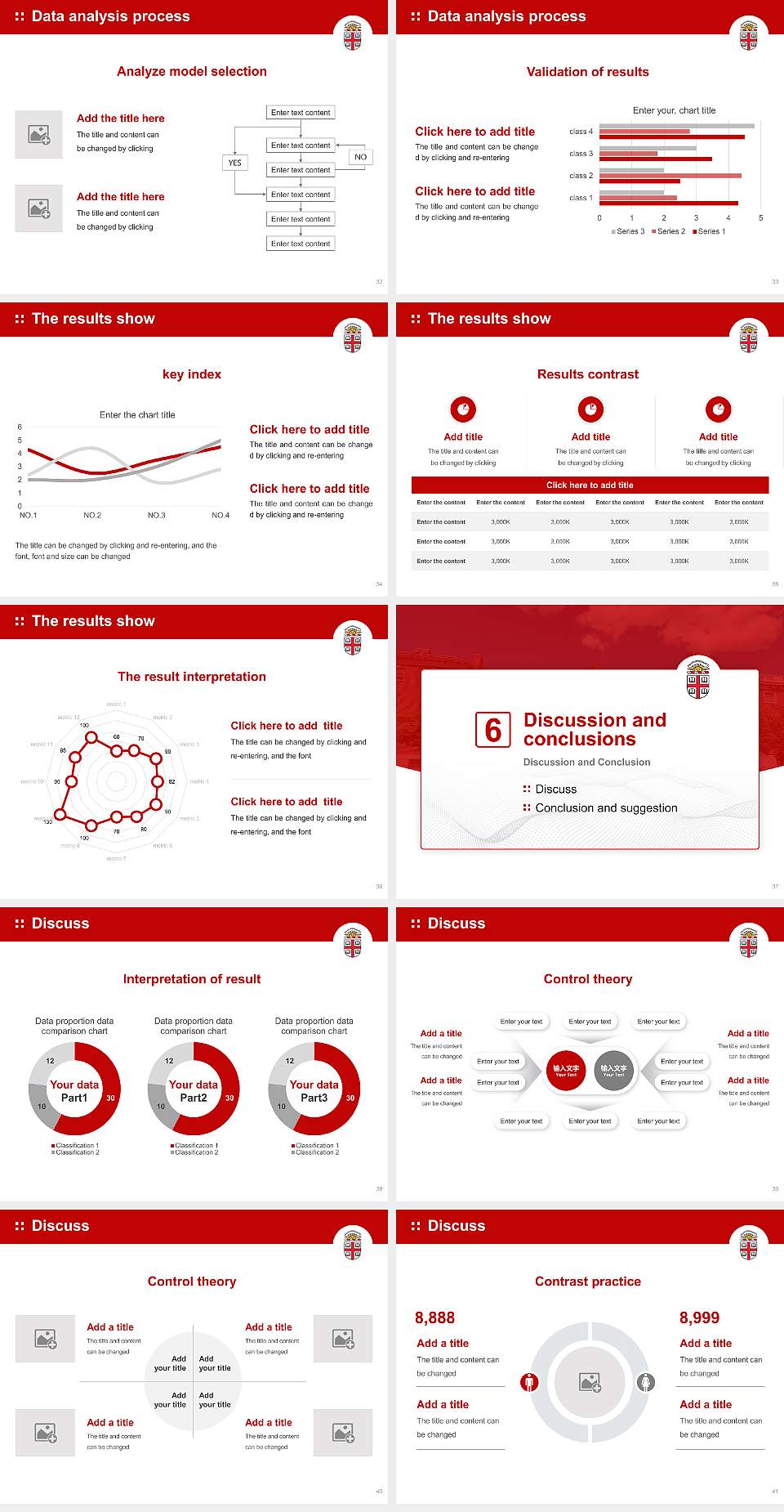 Brown University Graduation Thesis Defense PPT Template4:3 ratio PPT effect preview image5