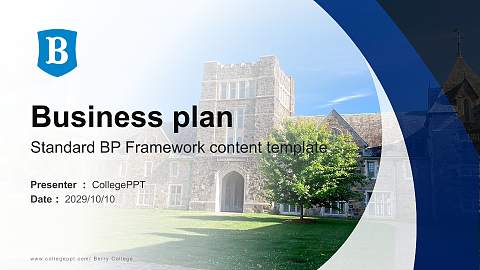 Berry College Competition/Entrepreneurship Contest PPT Template