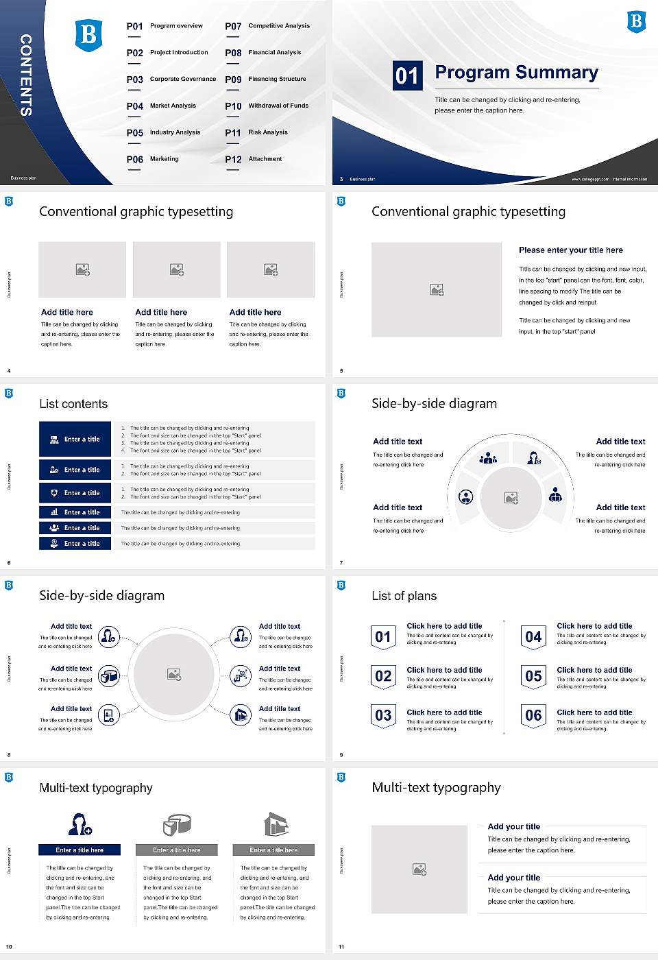 Berry College Competition/Entrepreneurship Contest PPT Template16:9 ratio PPT effect preview image2