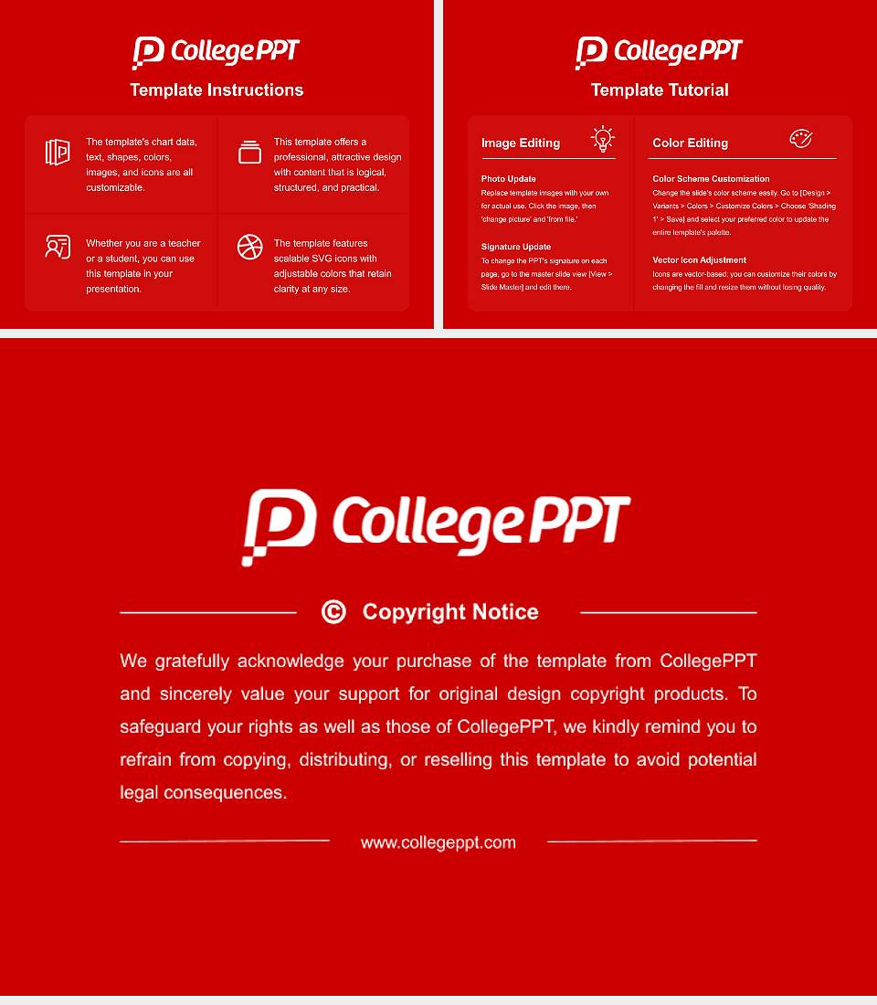 Boston University Course/Courseware Creation PPT Template4:3 ratio PPT effect preview image5