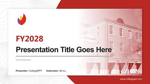 Brite Divinity School Academic Presentation/Research Findings Report PPT Template