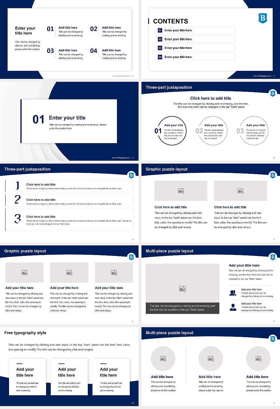 Berry College Academic Presentation/Research Findings Report PPT Template16:9 ratio PPT effect preview image2