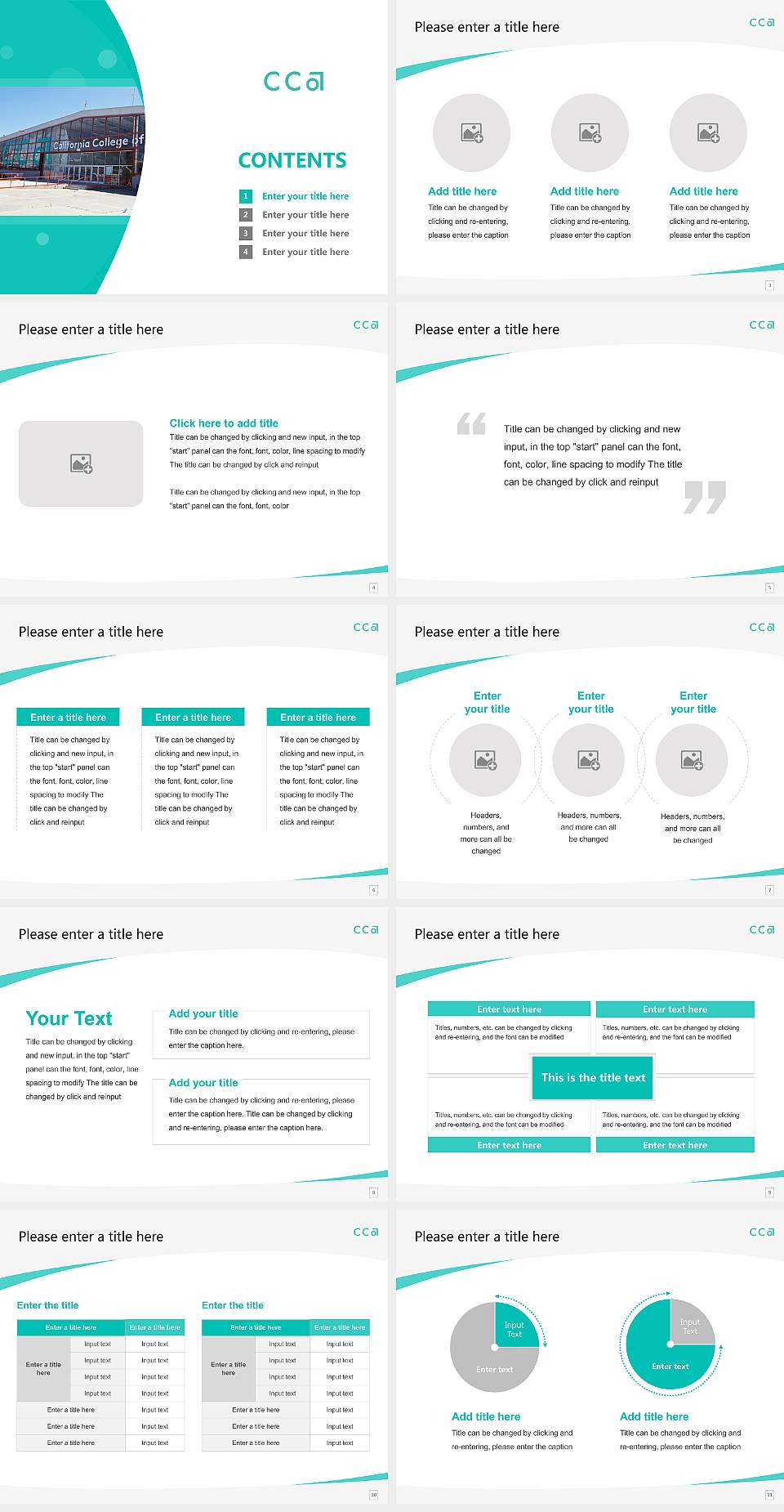 California College of the Arts Course/Courseware Creation PPT Template4:3 ratio PPT effect preview image2