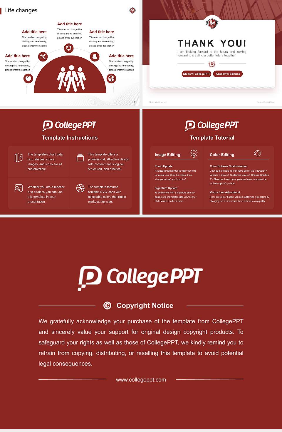 Bethesda University National Scholarship Defense PPT Template4:3 ratio PPT effect preview image4