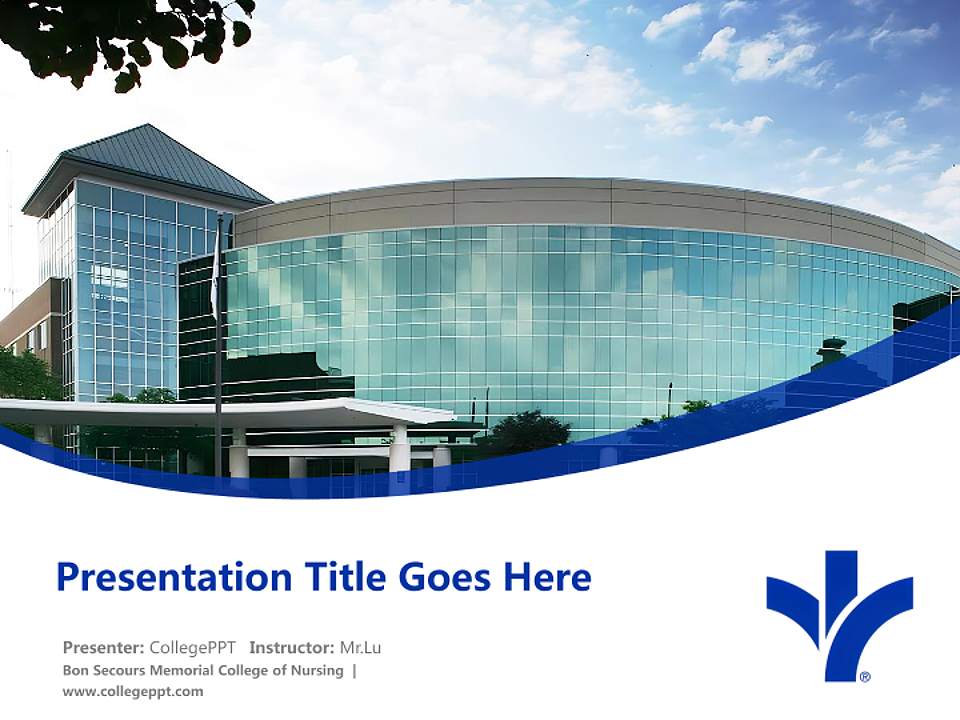 Bon Secours Memorial College of Nursing Course/Courseware Creation PPT Template4:3 ratio PPT effect preview image5
