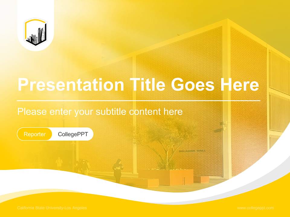 California State University-Los Angeles Lecture Sharing and Networking Event PPT Template4:3 ratio PPT effect preview image4