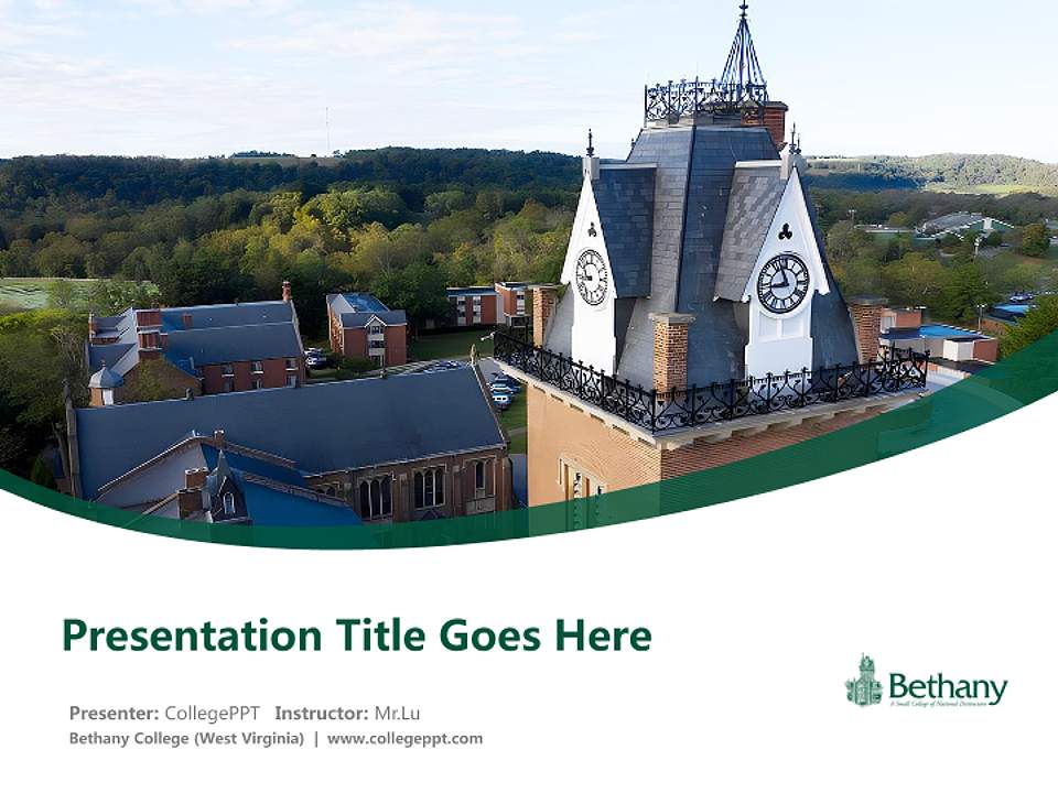Bethany College (West Virginia) Course/Courseware Creation PPT Template4:3 ratio PPT effect preview image5