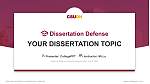 California State University-Dominguez Hills Graduation Thesis Defense PPT Template