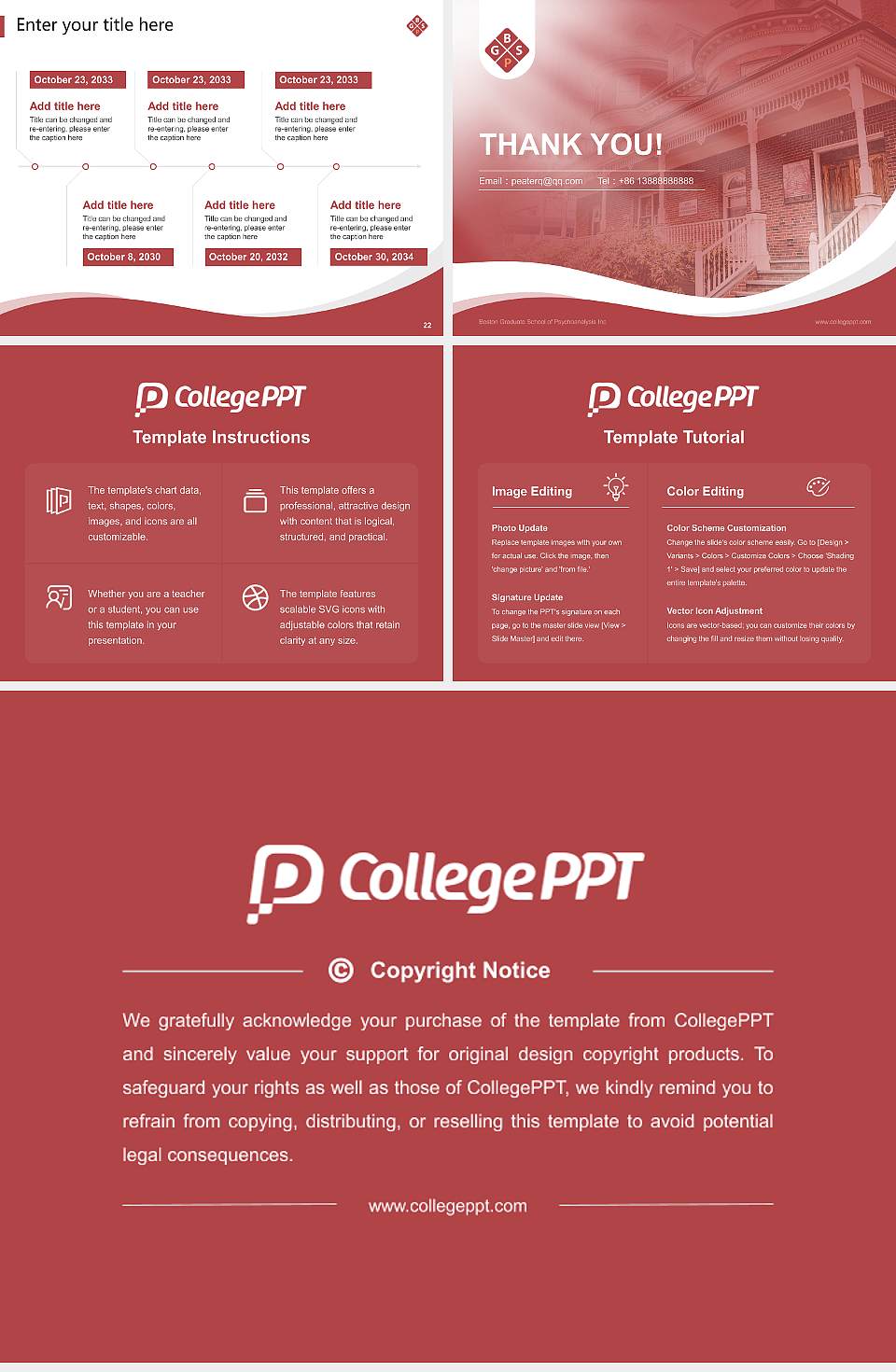 Boston Graduate School of Psychoanalysis Inc Lecture Sharing and Networking Event PPT Template4:3 ratio PPT effect preview image4