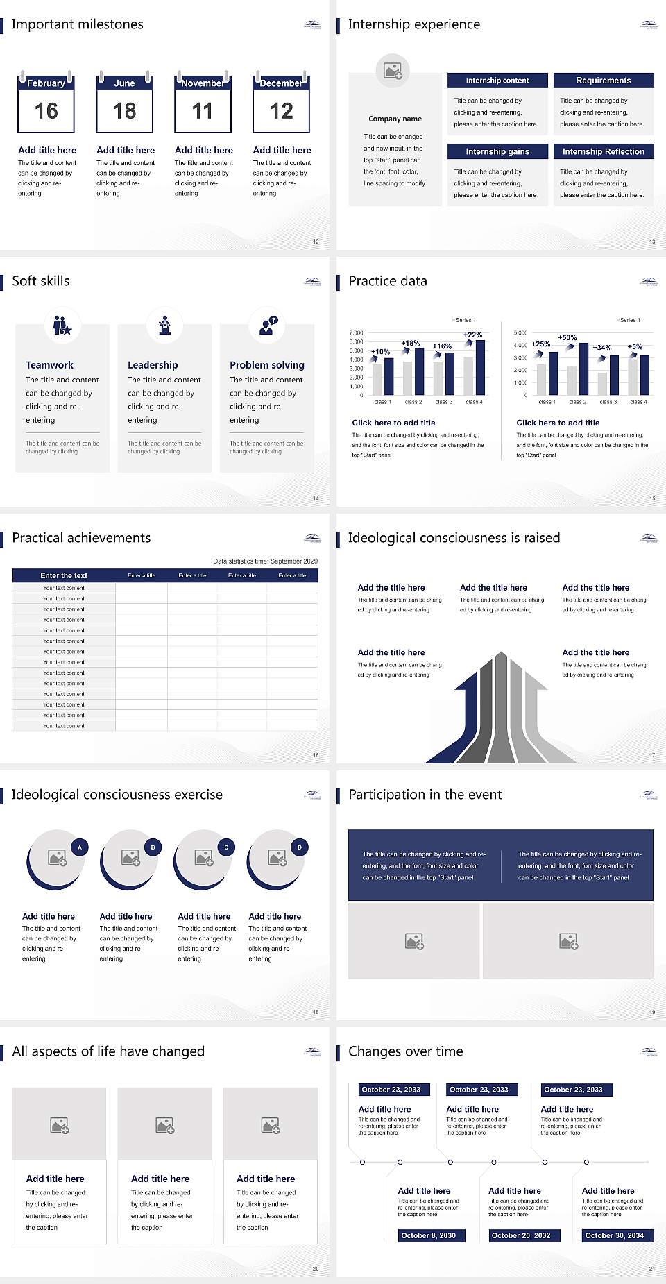 California State University-San Marcos National Scholarship Defense PPT Template4:3 ratio PPT effect preview image3