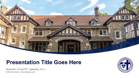 Cabrini University Course/Courseware Creation PPT Template