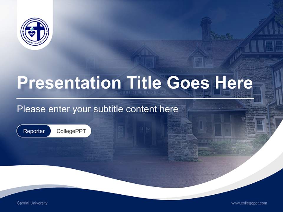 Cabrini University Lecture Sharing and Networking Event PPT Template4:3 ratio PPT effect preview image4