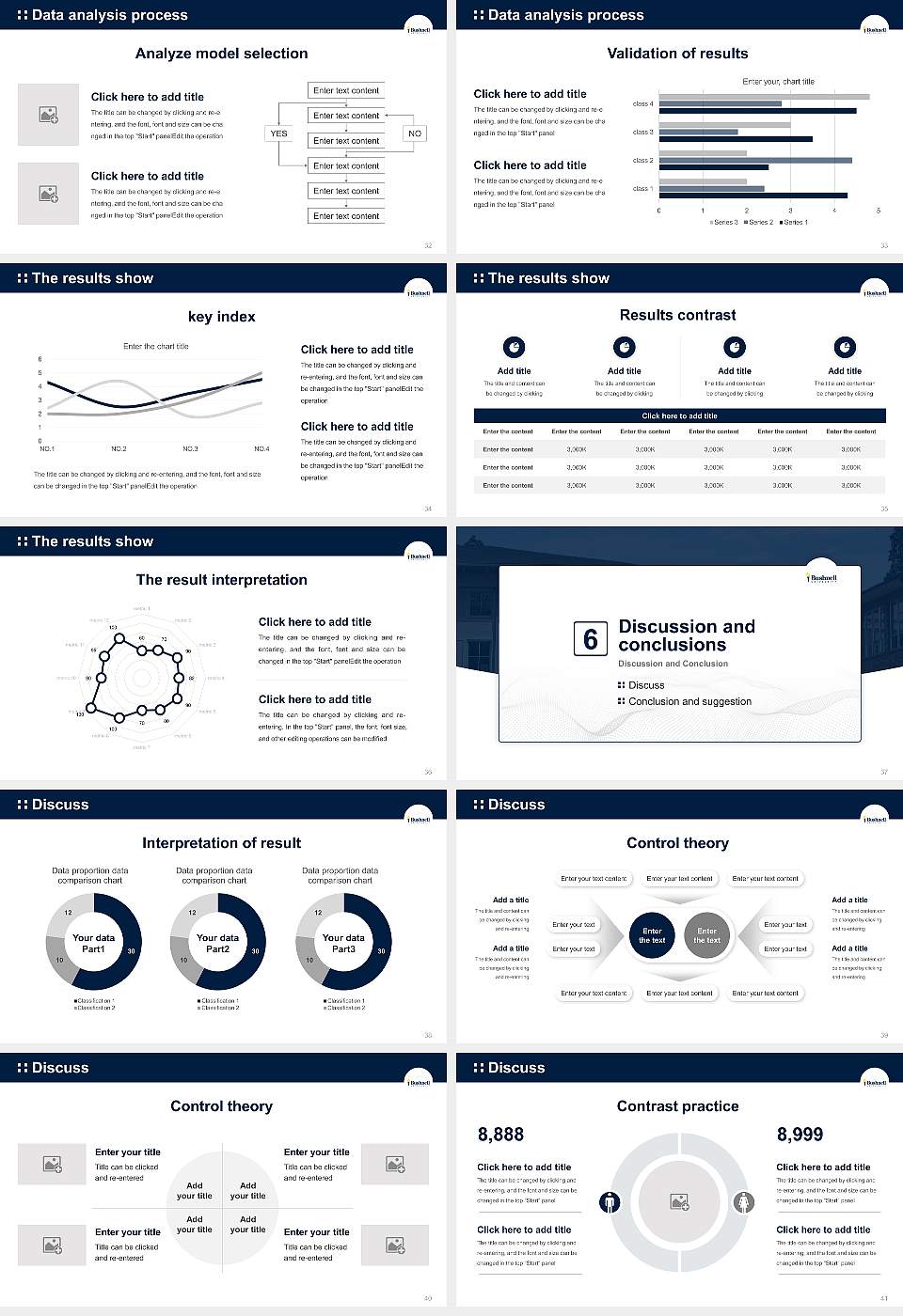 Bushnell University Graduation Thesis Defense PPT Template16:9 ratio PPT effect preview image5