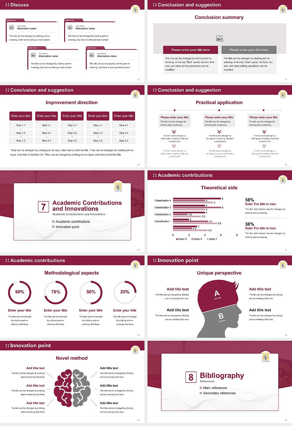 Caribbean University-Carolina Graduation Thesis Defense PPT Template16:9 ratio PPT effect preview image6