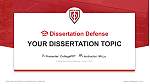 Capitol Technology University Graduation Thesis Defense PPT Template