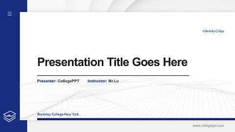 Berkeley College-New York Thesis Proposal/Graduation Defense PPT Template