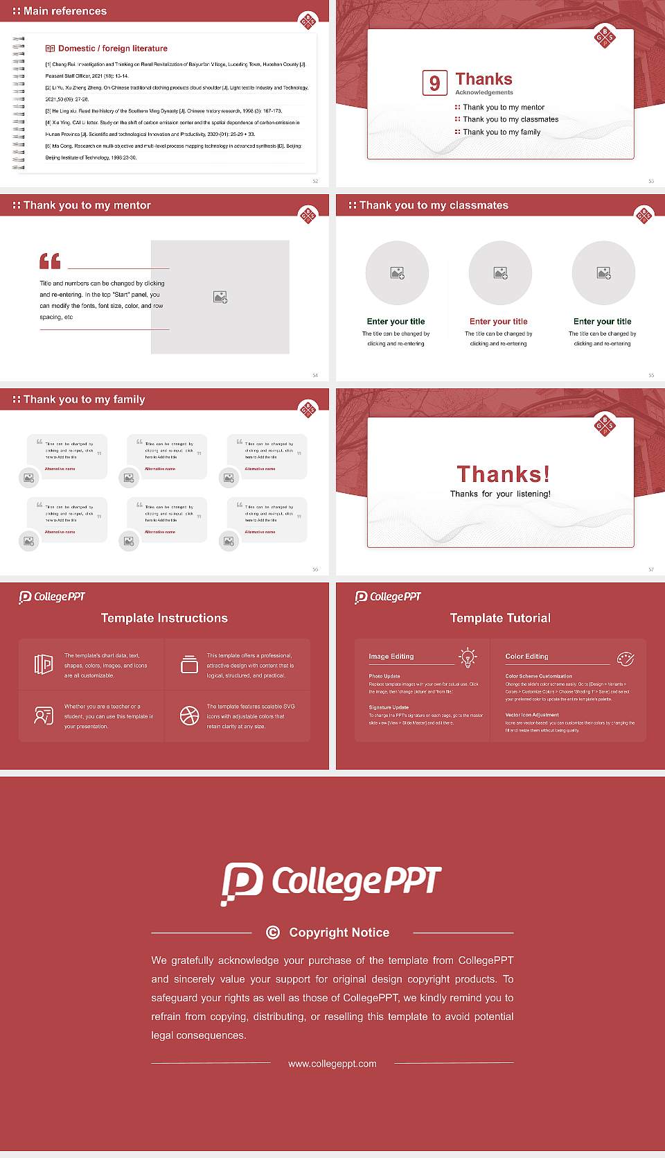 Boston Graduate School of Psychoanalysis Inc Graduation Thesis Defense PPT Template16:9 ratio PPT effect preview image7