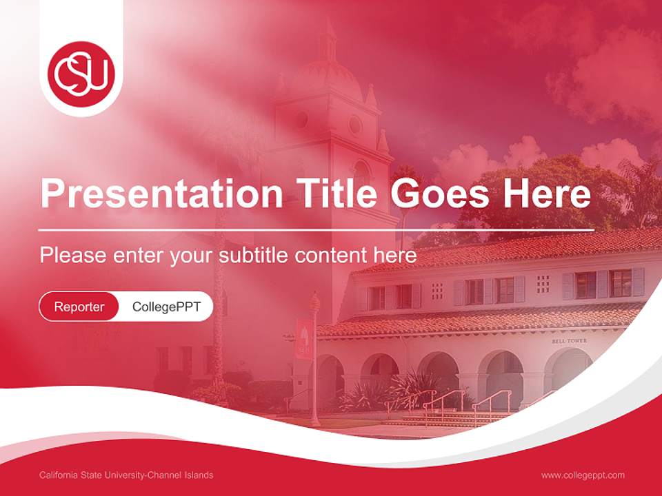 California State University-Channel Islands Lecture Sharing and Networking Event PPT Template4:3 ratio PPT effect preview image4