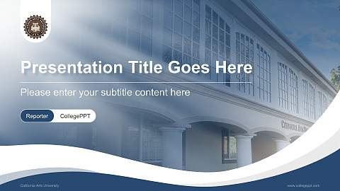California Arts University Lecture Sharing and Networking Event PPT Template