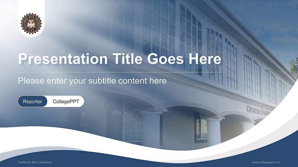 California Arts University Lecture Sharing and Networking Event PPT Template16:9 ratio PPT effect preview image