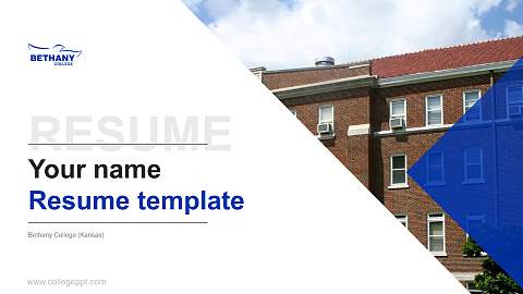 Bethany College (Kansas) Resume PPT Template