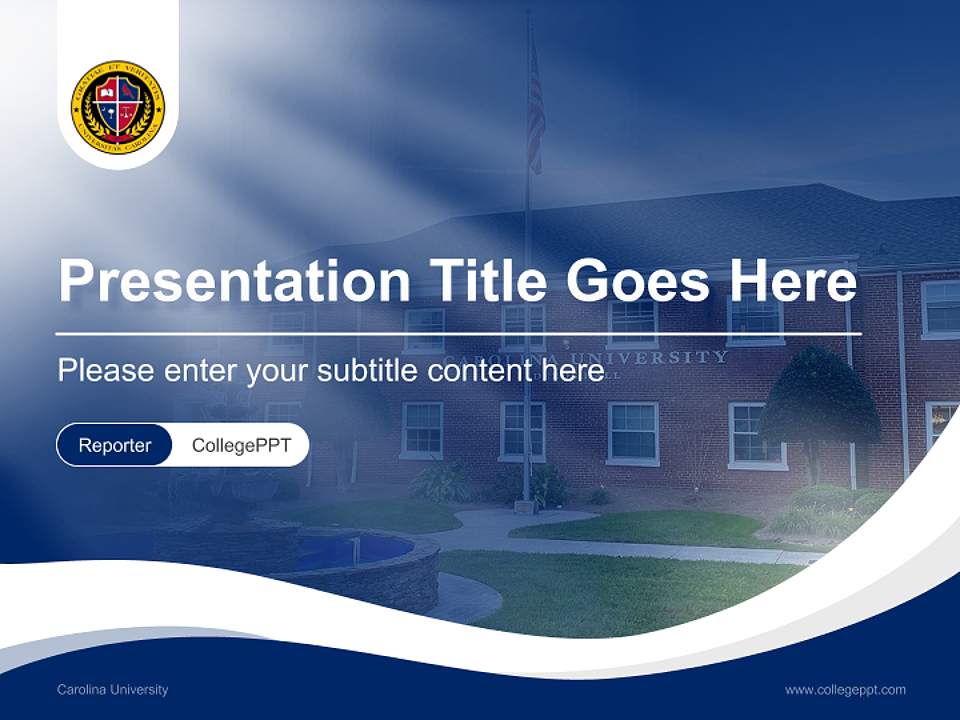 Carolina University Lecture Sharing and Networking Event PPT Template4:3 ratio PPT effect preview image4