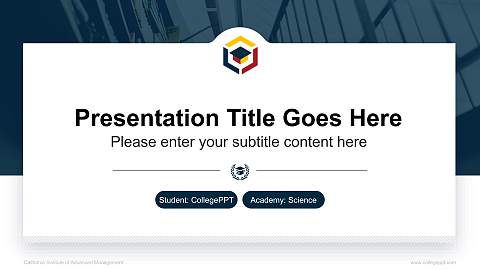 California Institute of Advanced Management National Scholarship Defense PPT Template