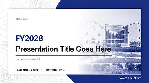 Berkeley College-Woodland Park Academic Presentation/Research Findings Report PPT Template