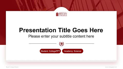 Bryan College-Dayton National Scholarship Defense PPT Template