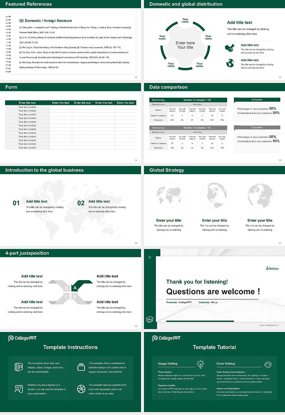 Bethany College (West Virginia) Thesis Proposal/Graduation Defense PPT Template16:9 ratio PPT effect preview image4