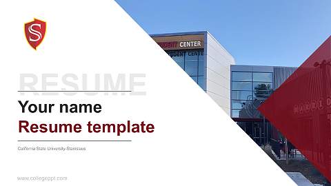 California State University-Stanislaus Resume PPT Template