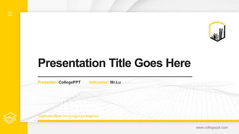 California State University-Los Angeles Thesis Proposal/Graduation Defense PPT Template