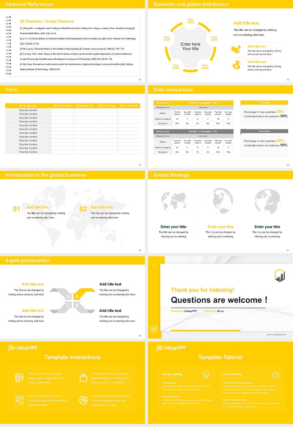 California State University-Los Angeles Thesis Proposal/Graduation Defense PPT Template16:9 ratio PPT effect preview image4