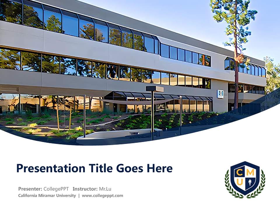 California Miramar University Course/Courseware Creation PPT Template4:3 ratio PPT effect preview image5