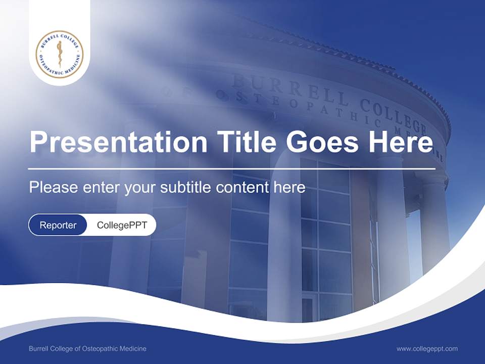 Burrell College of Osteopathic Medicine Lecture Sharing and Networking Event PPT Template4:3 ratio PPT effect preview image4