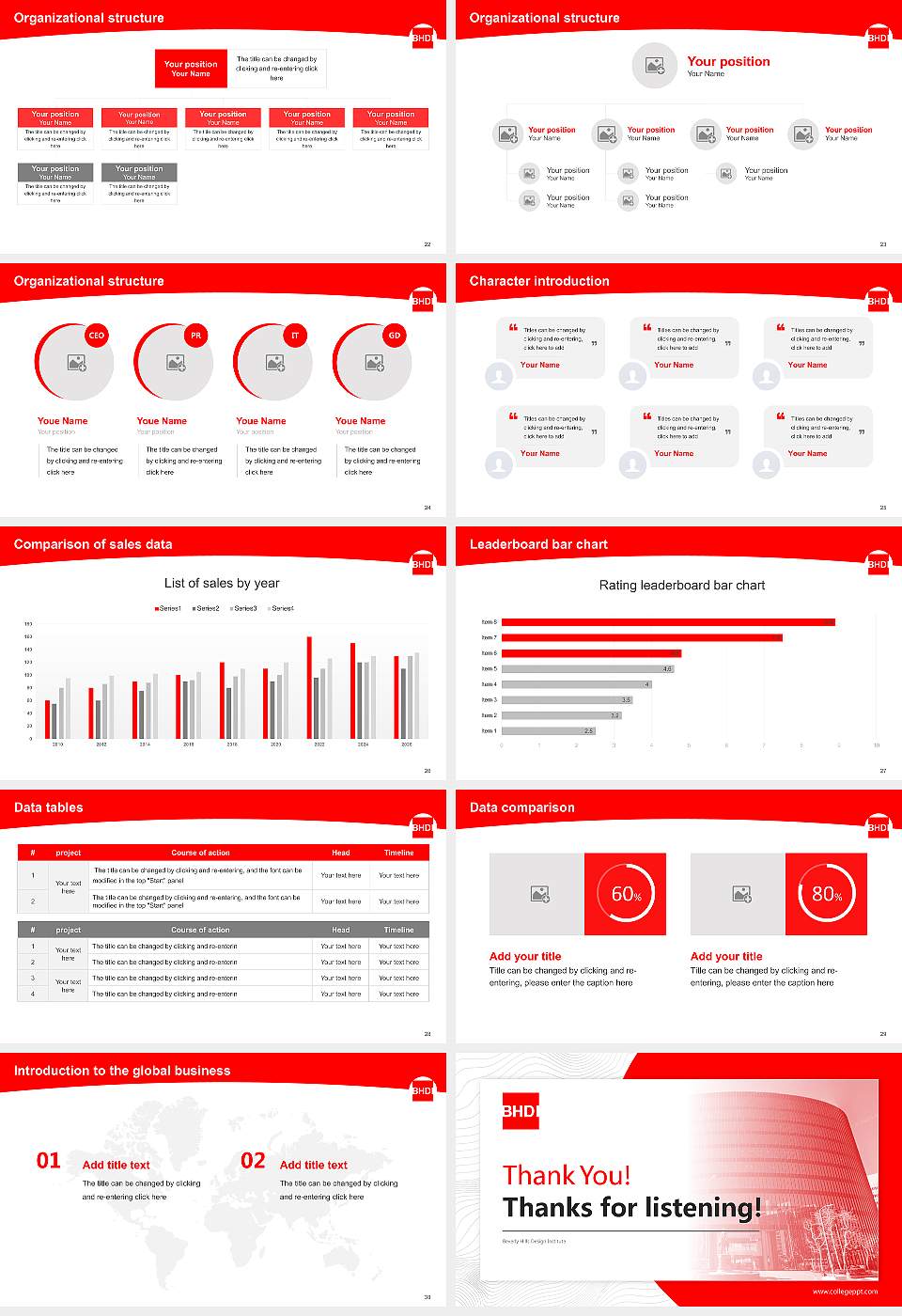 Beverly Hills Design Institute Academic Presentation/Research Findings Report PPT Template16:9 ratio PPT effect preview image4