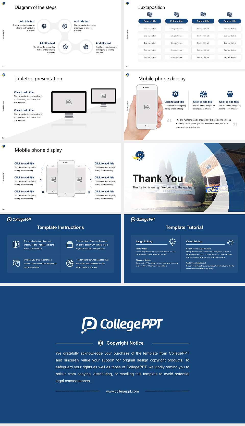 Beulah Heights University Competition/Entrepreneurship Contest PPT Template16:9 ratio PPT effect preview image9