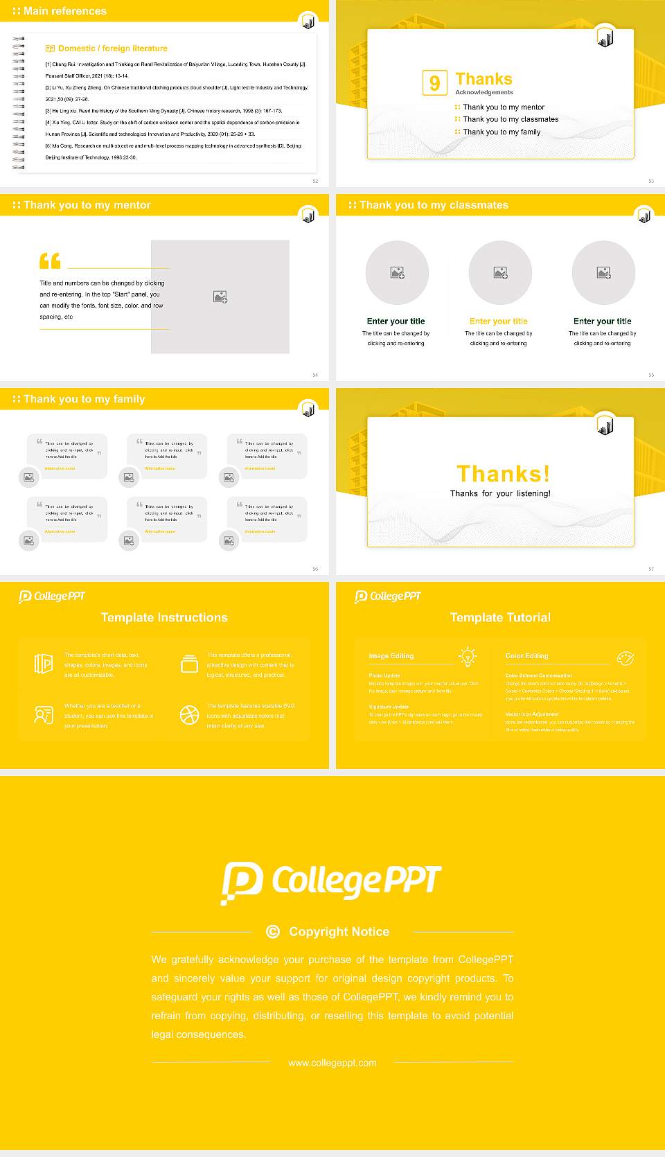 California State University-Los Angeles Graduation Thesis Defense PPT Template16:9 ratio PPT effect preview image7