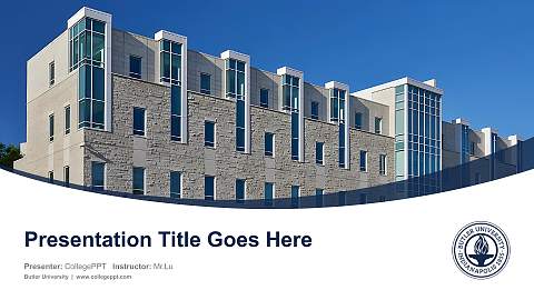 Butler University Course/Courseware Creation PPT Template