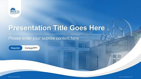 Brescia University Lecture Sharing and Networking Event PPT Template