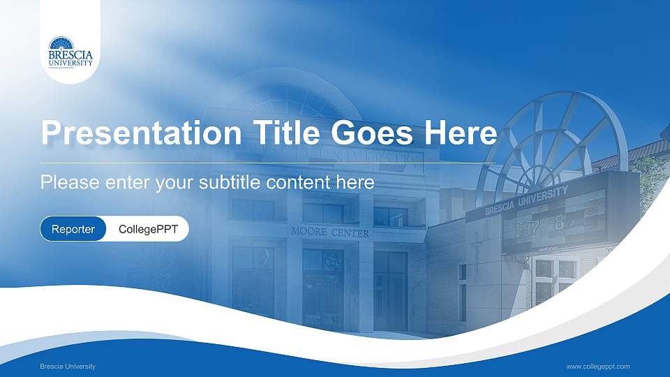 Brescia University Lecture Sharing and Networking Event PPT Template16:9 ratio PPT effect preview image1